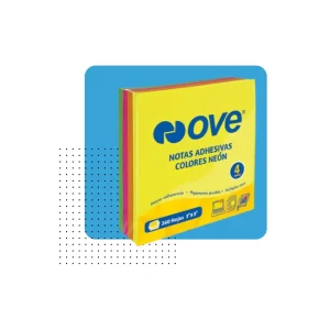 POST IT 3X3 4 COLORES X360 HOJAS OVE