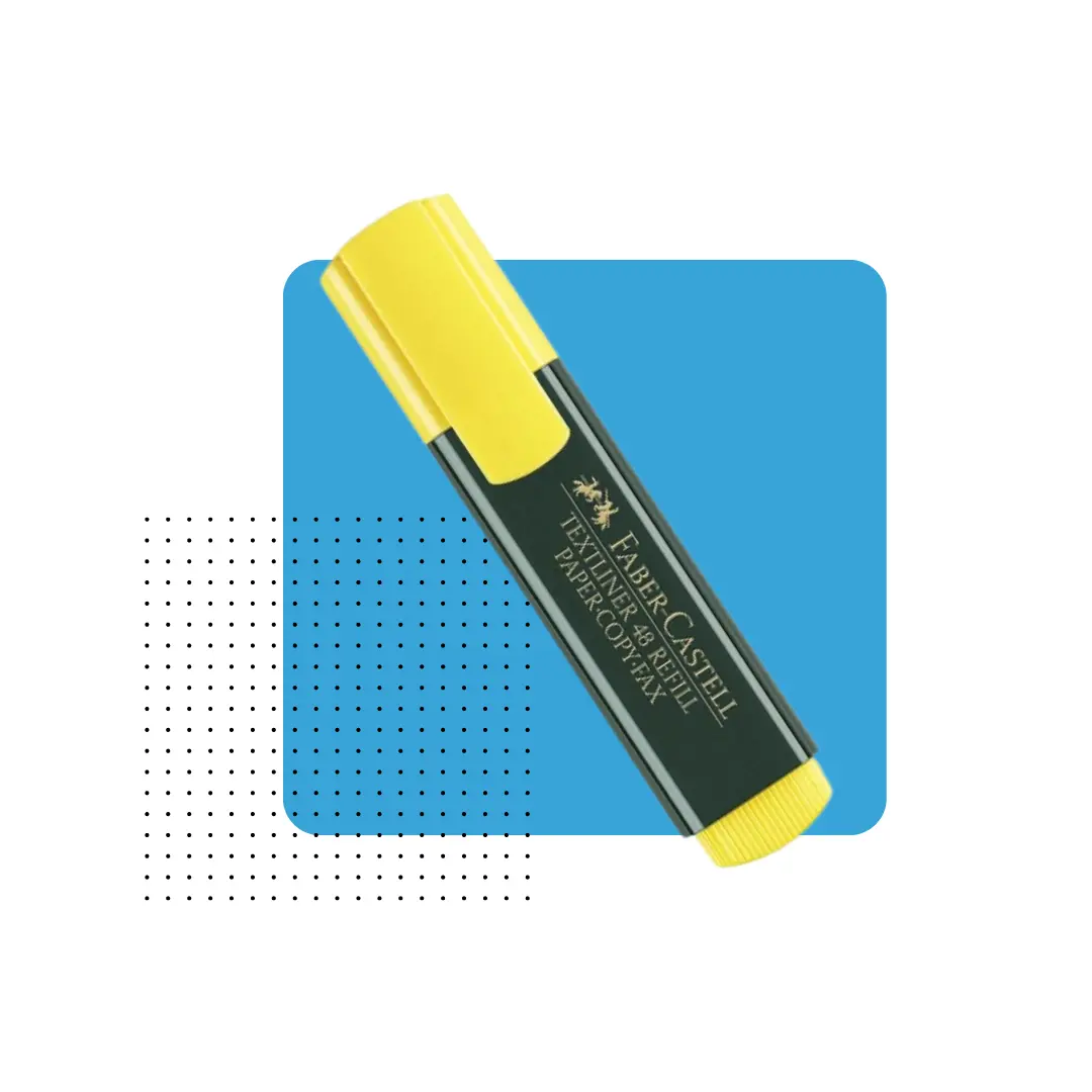 RESALTADOR AMARILLO TEXTLINER 48