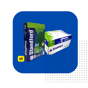 PACK DE HOJAS A4  75 GR X 5 PAQUETES STANFORD