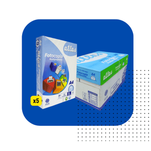 PACK DE HOJAS A4 75 GR X 5 PAQUETES ATLAS