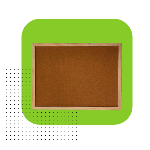 PIZARRA DE CORCHO 30 X 40 CM