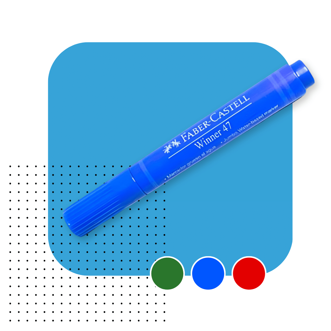 PLUMON WINNER 47 3-5MM FABER AZUL ROJO VERDE